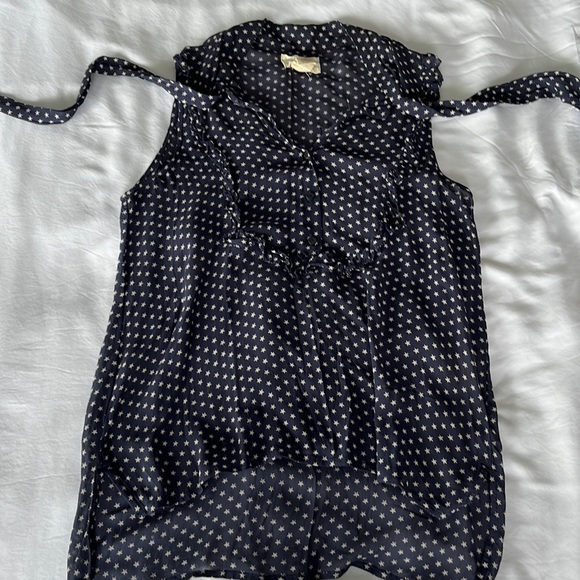 Denim & Supply Ralph Lauren M sleeveless shirt, ruffles and ties - Picture 1 of 3